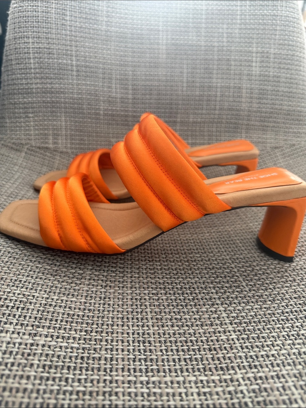 Shoe The Bear Denmark orange Sylvi mule